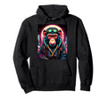 Japanese Vaporwave Monkey 80S Hoodie - Custom Art Print for Adults - T-Shirt, Sweatshirt, Hoodie