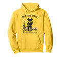 Cowboy Outlaw Cat Western Illustration Hoodie - Custom Art Print Men Women - T-Shirt, Sweatshirt, Hoodie