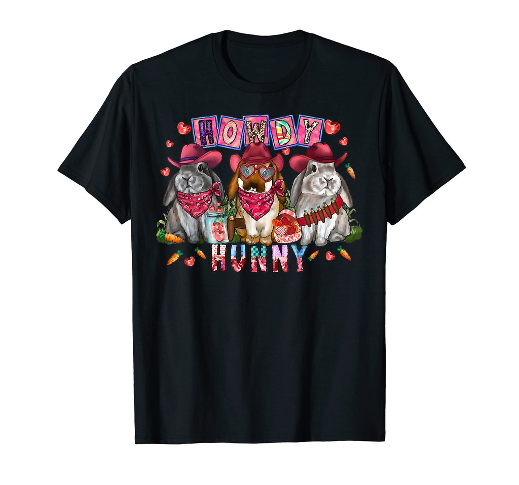 Cowboy Bunny Squad Howdy Hunny T-Shirt - Minimalist Print for Adults - T-Shirt, Sweatshirt, Hoodie