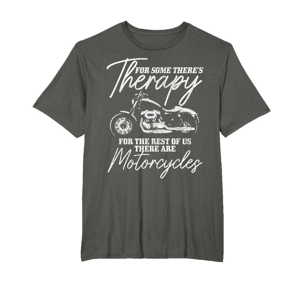 Biker Therapy Motorcycle Funny Biker T-Shirt - Minimalist Print Unisex - T-Shirt, Sweatshirt, Hoodie
