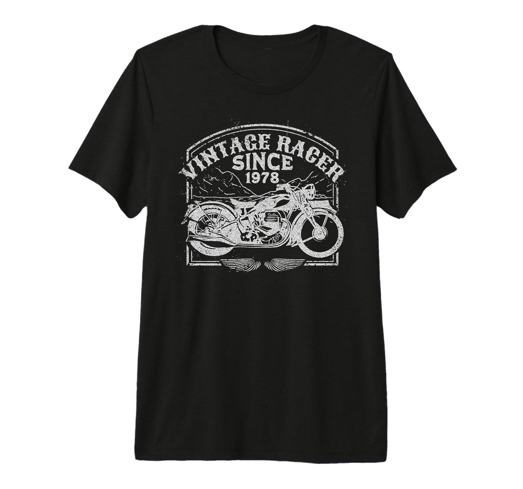 Racer Since 1978 Motorbike Motorcycle T-Shirt - Aesthetic Graphic Unisex - T-Shirt, Sweatshirt, Hoodie