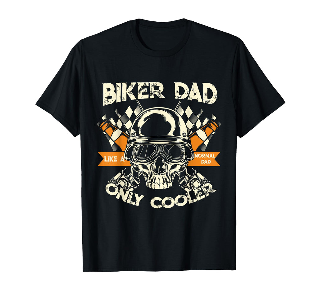 Biker Dad Motorcycle Fathers Day T-Shirt - Trendy Graphic Unisex - T-Shirt, Sweatshirt, Hoodie