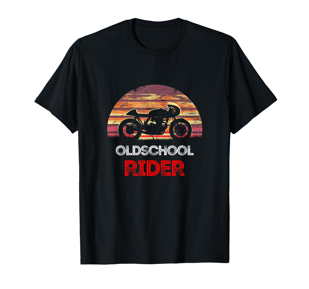 Oldschool Rider Funny Motorcycle T-Shirt - Streetwear Style Men Women - T-Shirt, Sweatshirt, Hoodie