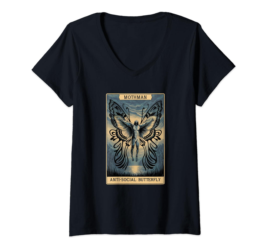 Womens Antisocial Butterfly Fairy Grunge T-Shirt - Novelty Apparel Unisex - T-Shirt, Sweatshirt, Hoodie