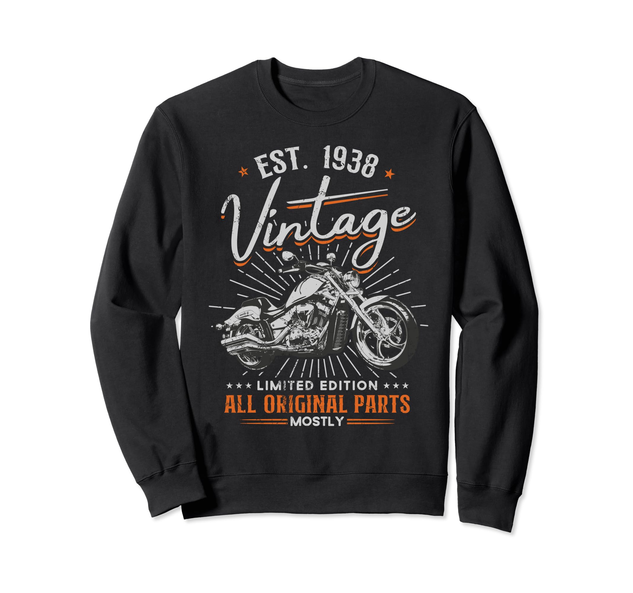 Est 1938 All Original Parts Sweatshirt - Fun Novelty Design Unisex - T-Shirt, Sweatshirt, Hoodie
