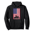 American Motorcycle Biker Usa Flag 4Th July Hoodie - Unique Graphic Unisex - T-Shirt, Sweatshirt, Hoodie