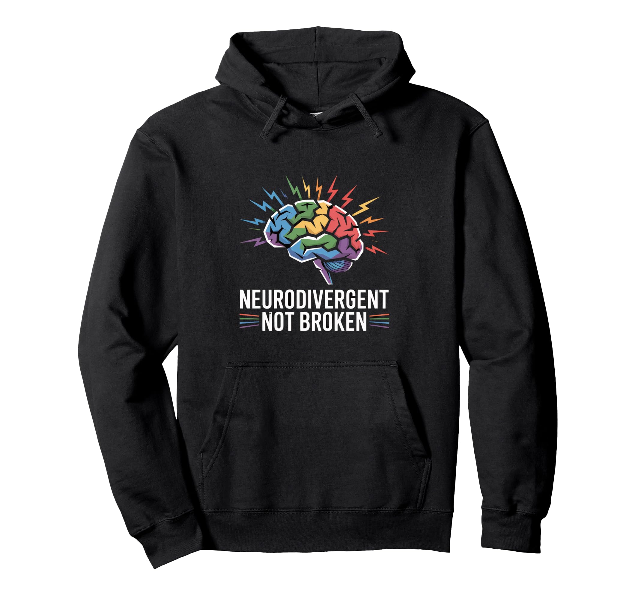 Neurodivergent Not Broken Autism Awareness Hoodie - Novelty Apparel Unisex - T-Shirt, Sweatshirt, Hoodie