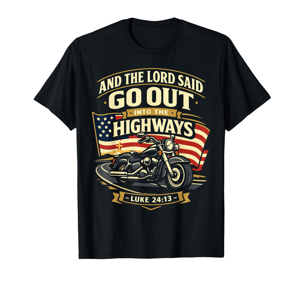 Christian Motorcycle Biker And T-Shirt - Minimalist Print for Adults - T-Shirt, Sweatshirt, Hoodie