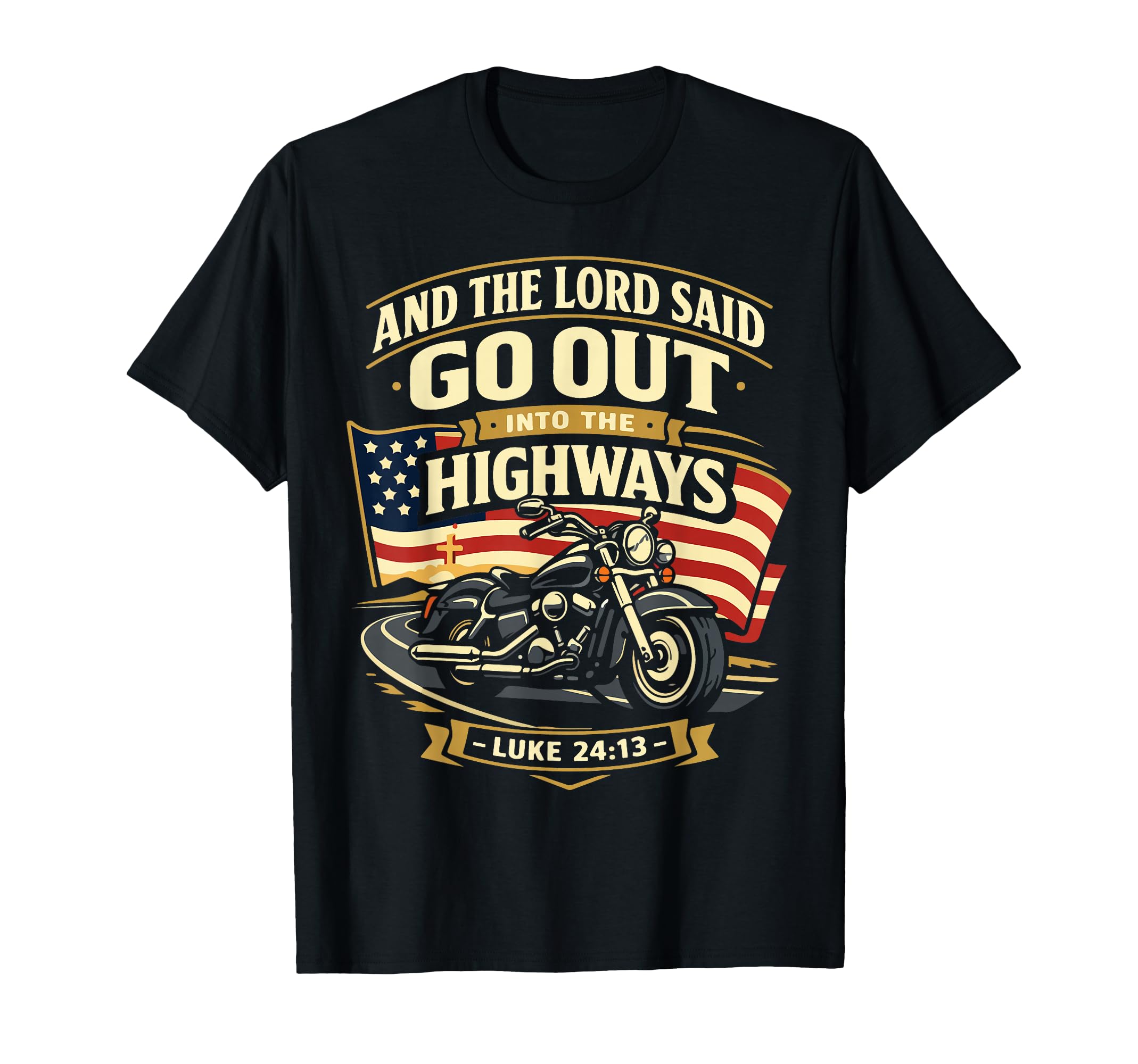 Christian Motorcycle Biker And T-Shirt - Minimalist Print for Adults - T-Shirt, Sweatshirt, Hoodie