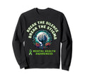 May We Wear Green Ribbon Mental Sweatshirt - Custom Art Print Men Women - T-Shirt, Sweatshirt, Hoodie