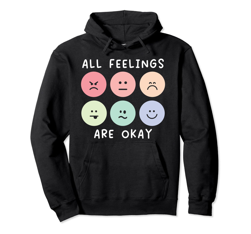 All Feelings Are Okay Suicide Hoodie - Aesthetic Graphic Men Women - T-Shirt, Sweatshirt, Hoodie