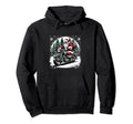 Santa Riding Motorcycle Biker Santa Hoodie - Streetwear Style for Adults - T-Shirt, Sweatshirt, Hoodie
