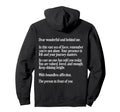 Dear Person Behind Me Positive Hoodie - Fun Novelty Design Men Women - T-Shirt, Sweatshirt, Hoodie