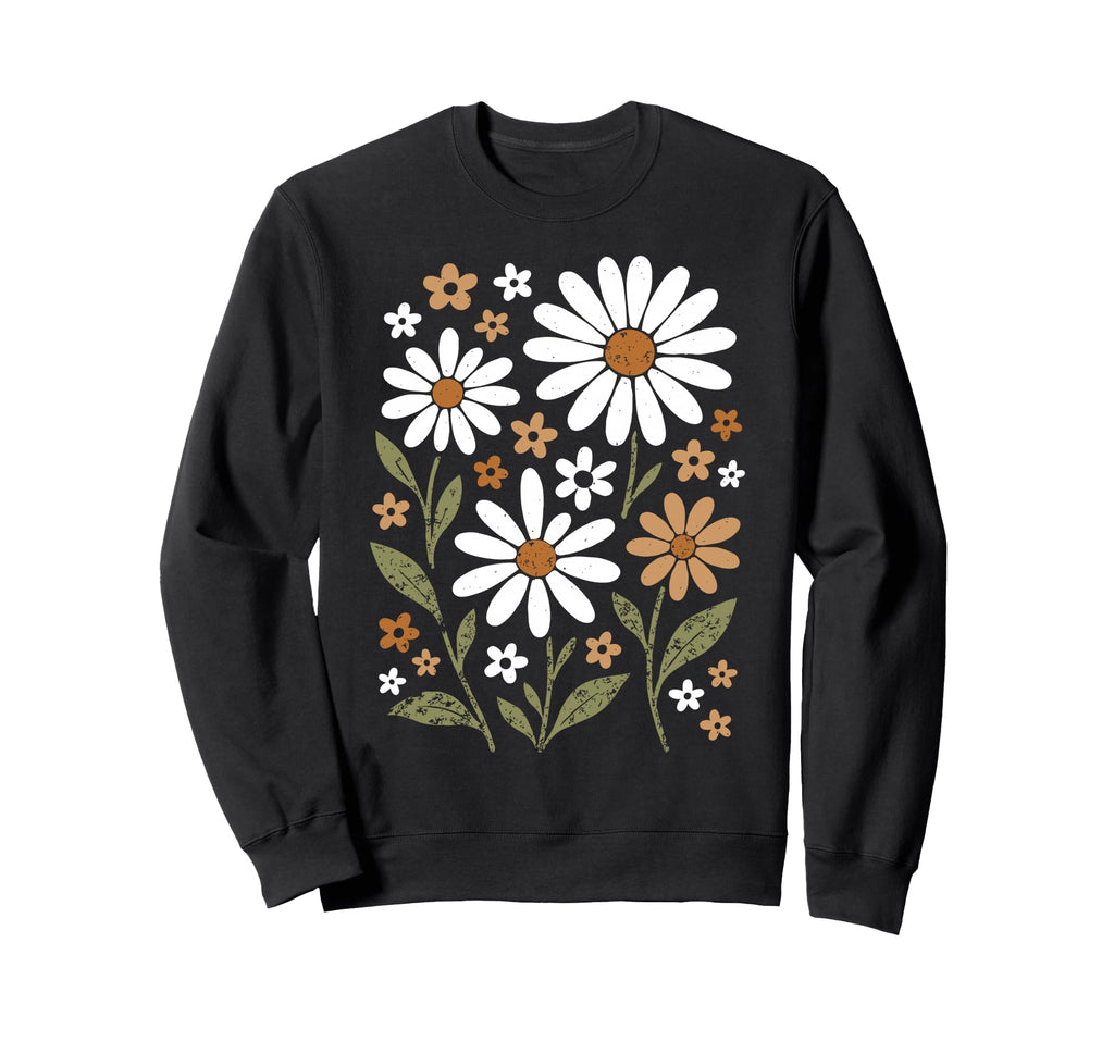 Wildflowers Flowers Pattern Summer Sweatshirt - Unique Graphic Unisex - T-Shirt, Sweatshirt, Hoodie