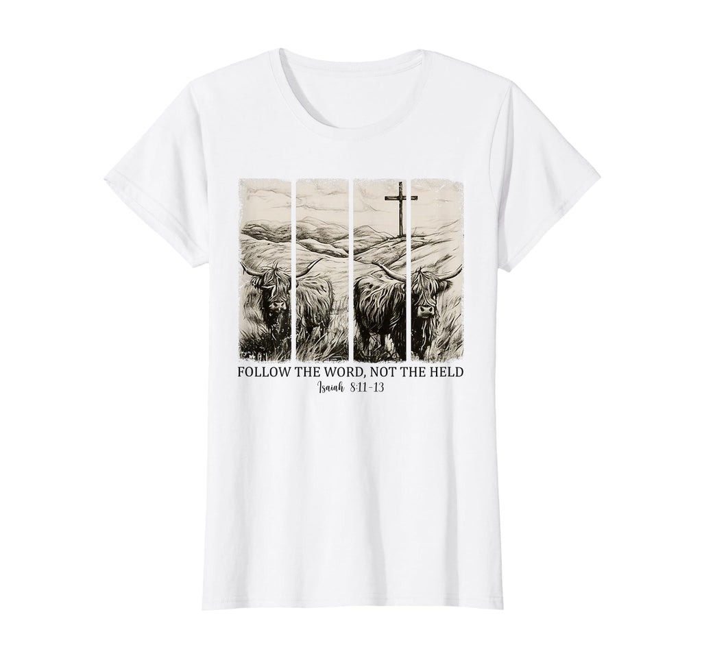 Follow Word Not Herd Western T-Shirt - Aesthetic Graphic for Adults - T-Shirt, Sweatshirt, Hoodie