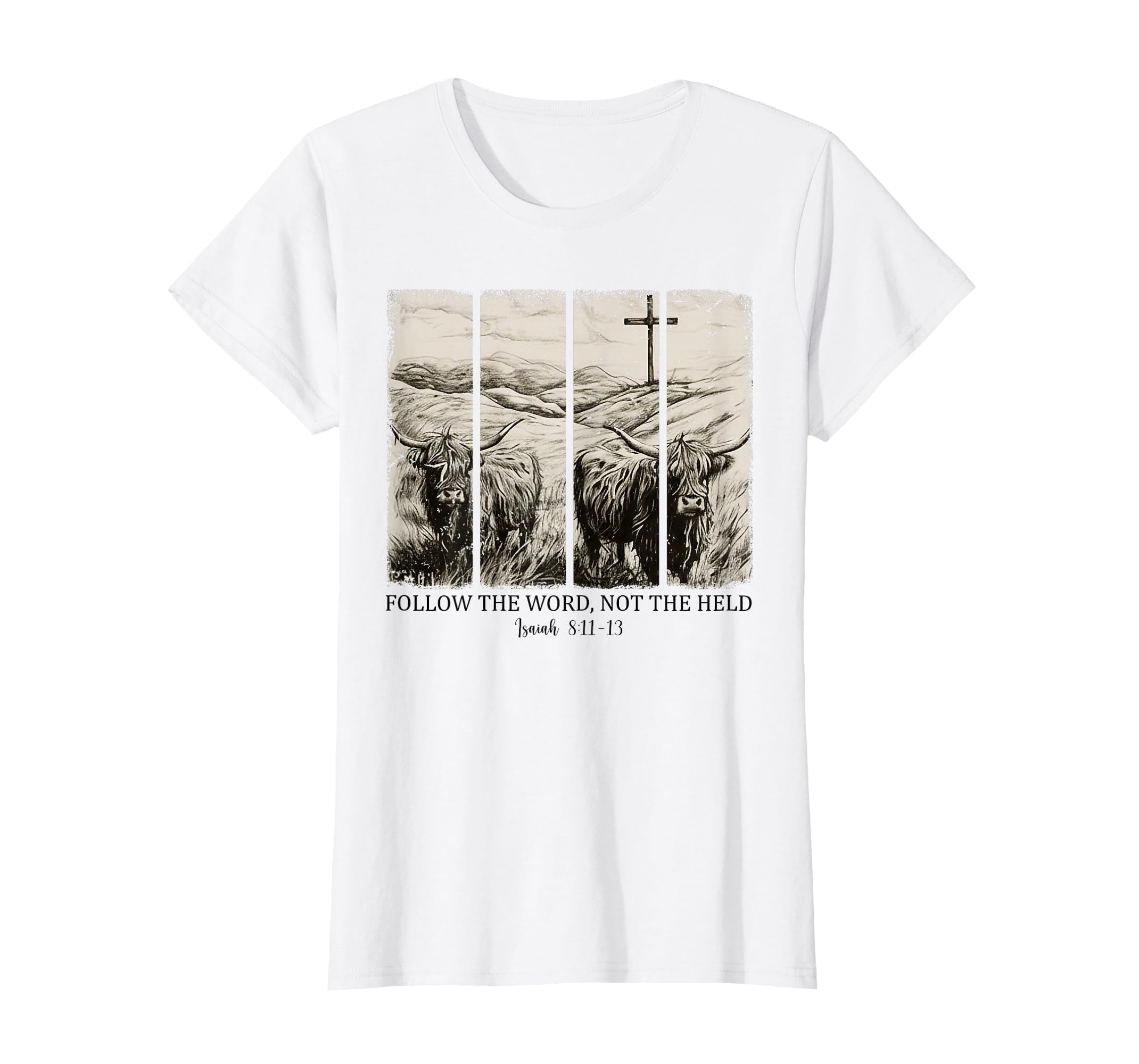 Follow Word Not Herd Western T-Shirt - Aesthetic Graphic for Adults - T-Shirt, Sweatshirt, Hoodie