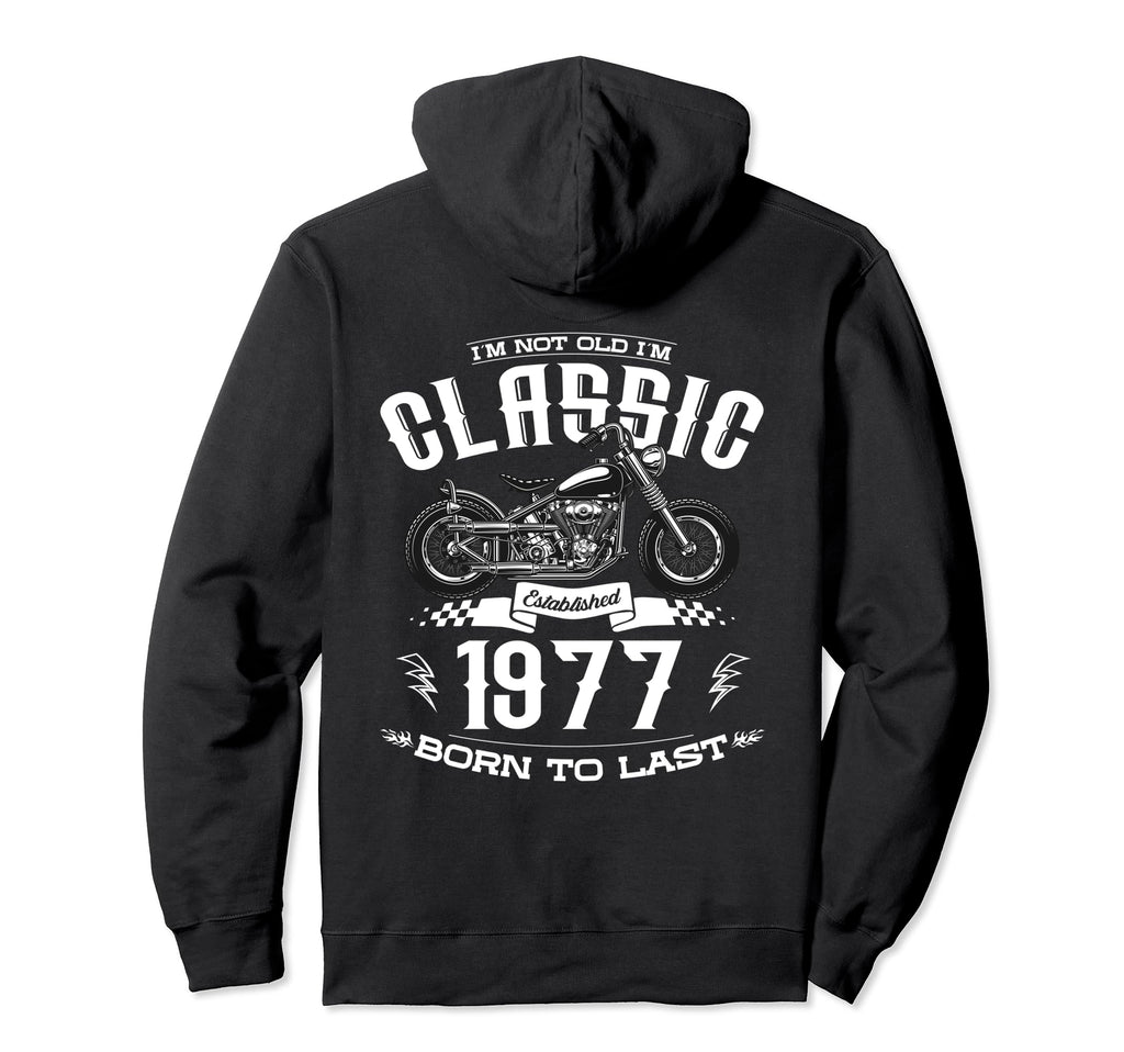 47Th Birthday Motorcycle Motorcyclist Hoodie - Custom Art Print Unisex - T-Shirt, Sweatshirt, Hoodie
