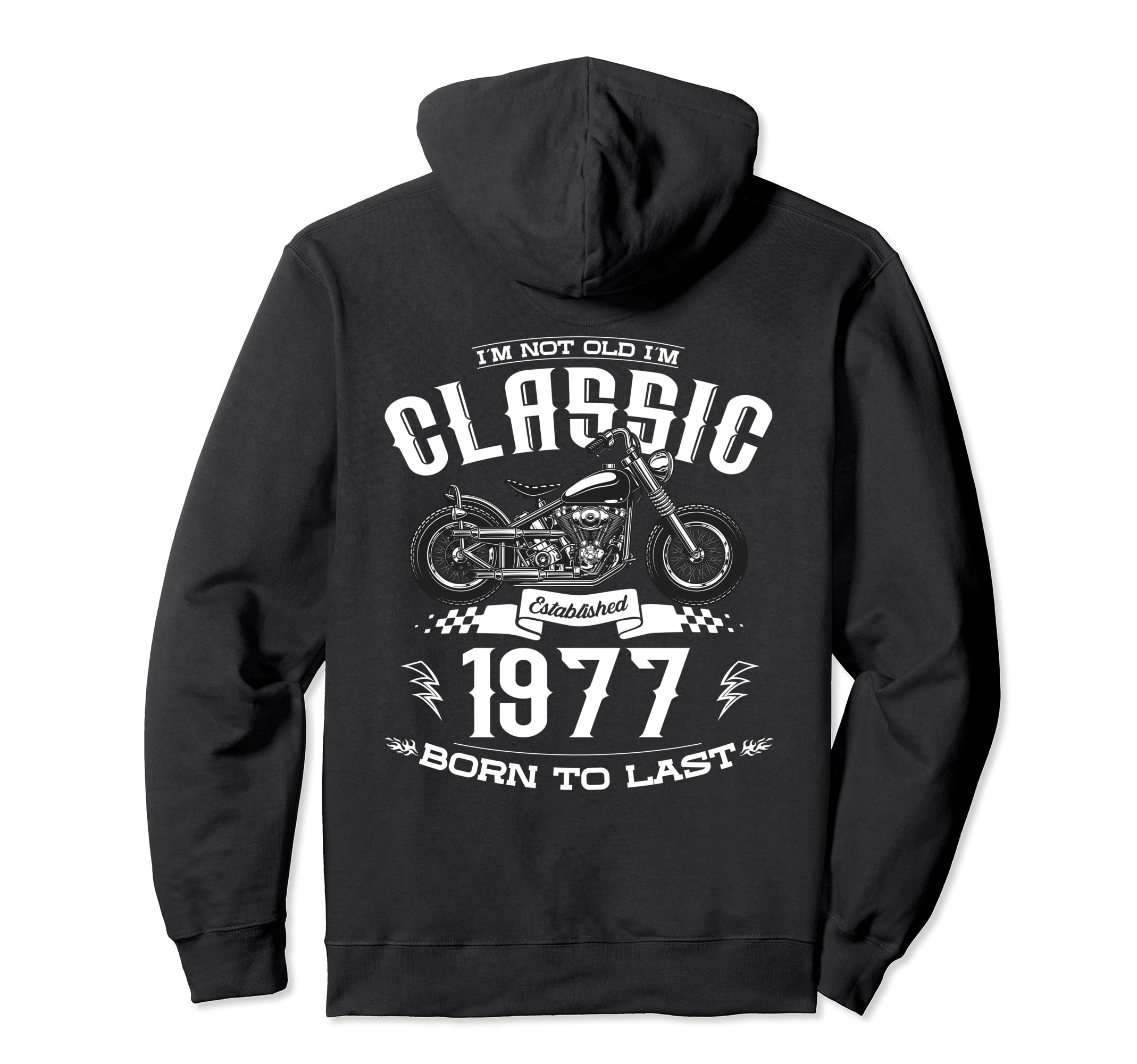 47Th Birthday Motorcycle Motorcyclist Hoodie - Custom Art Print Unisex - T-Shirt, Sweatshirt, Hoodie