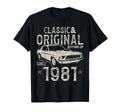 45Th Birthday 1981 Car T-Shirt - Unique Graphic Men Women - T-Shirt, Sweatshirt, Hoodie