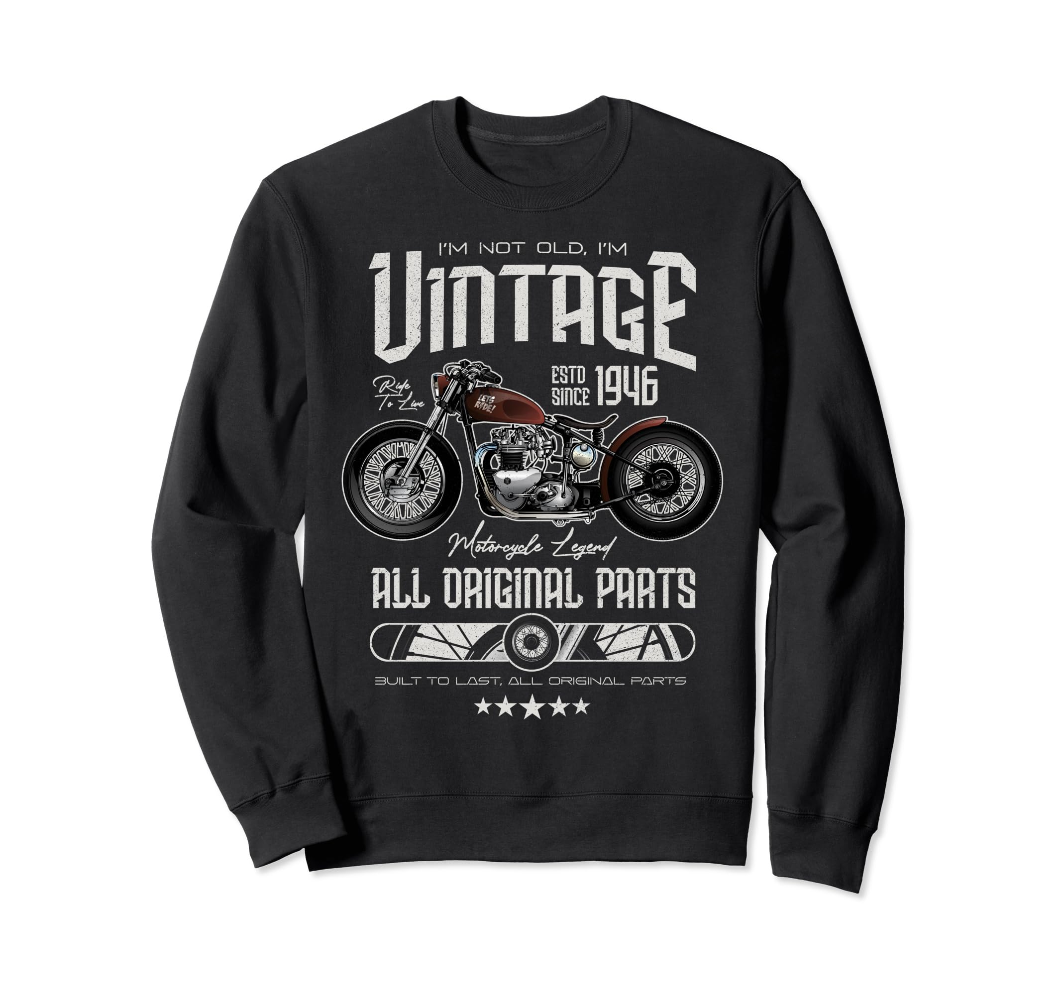 Motorcycle Bikers Motorbike Sweatshirt - Custom Art Print for Adults - T-Shirt, Sweatshirt, Hoodie