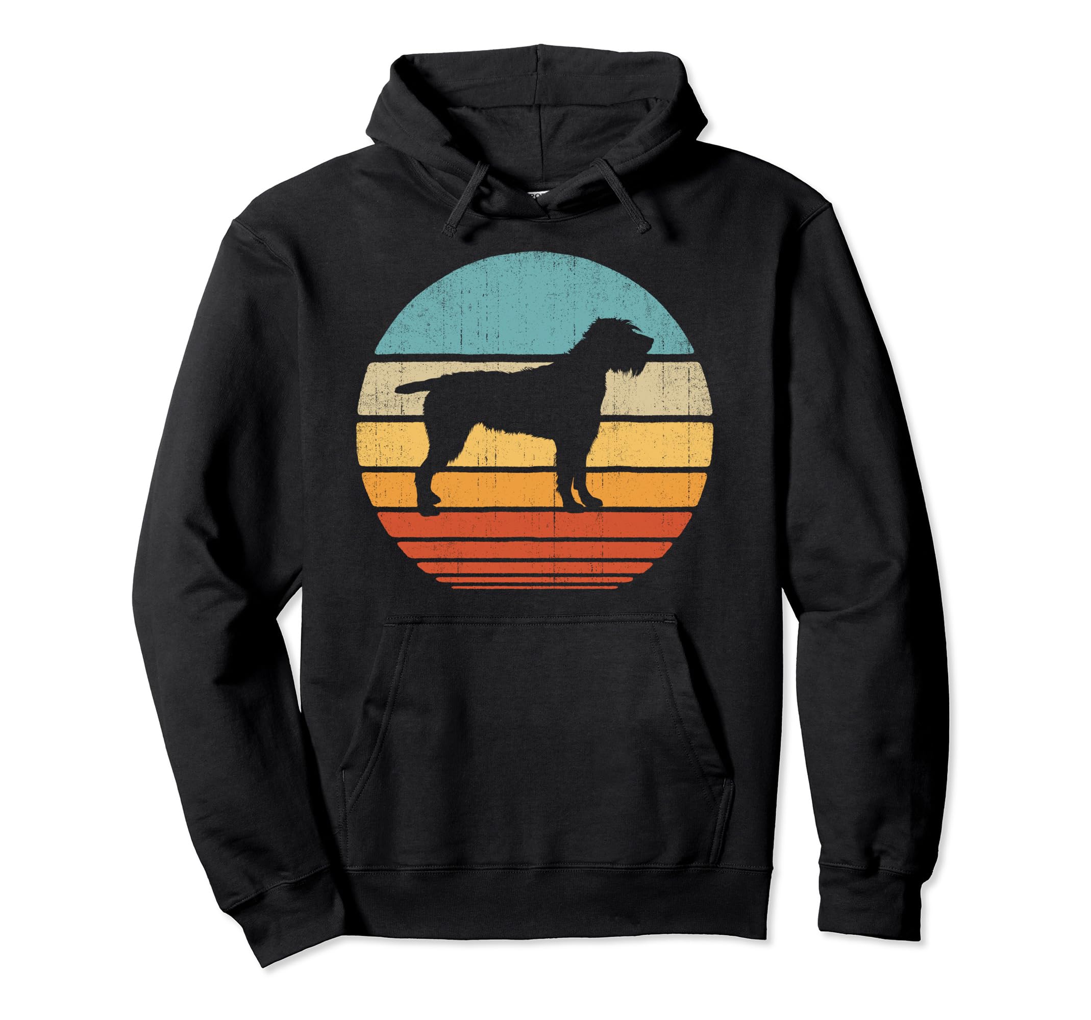 Wirehaired Pointing Griffon 60S 70S Hoodie - Fun Novelty Design for Adults - T-Shirt, Sweatshirt, Hoodie
