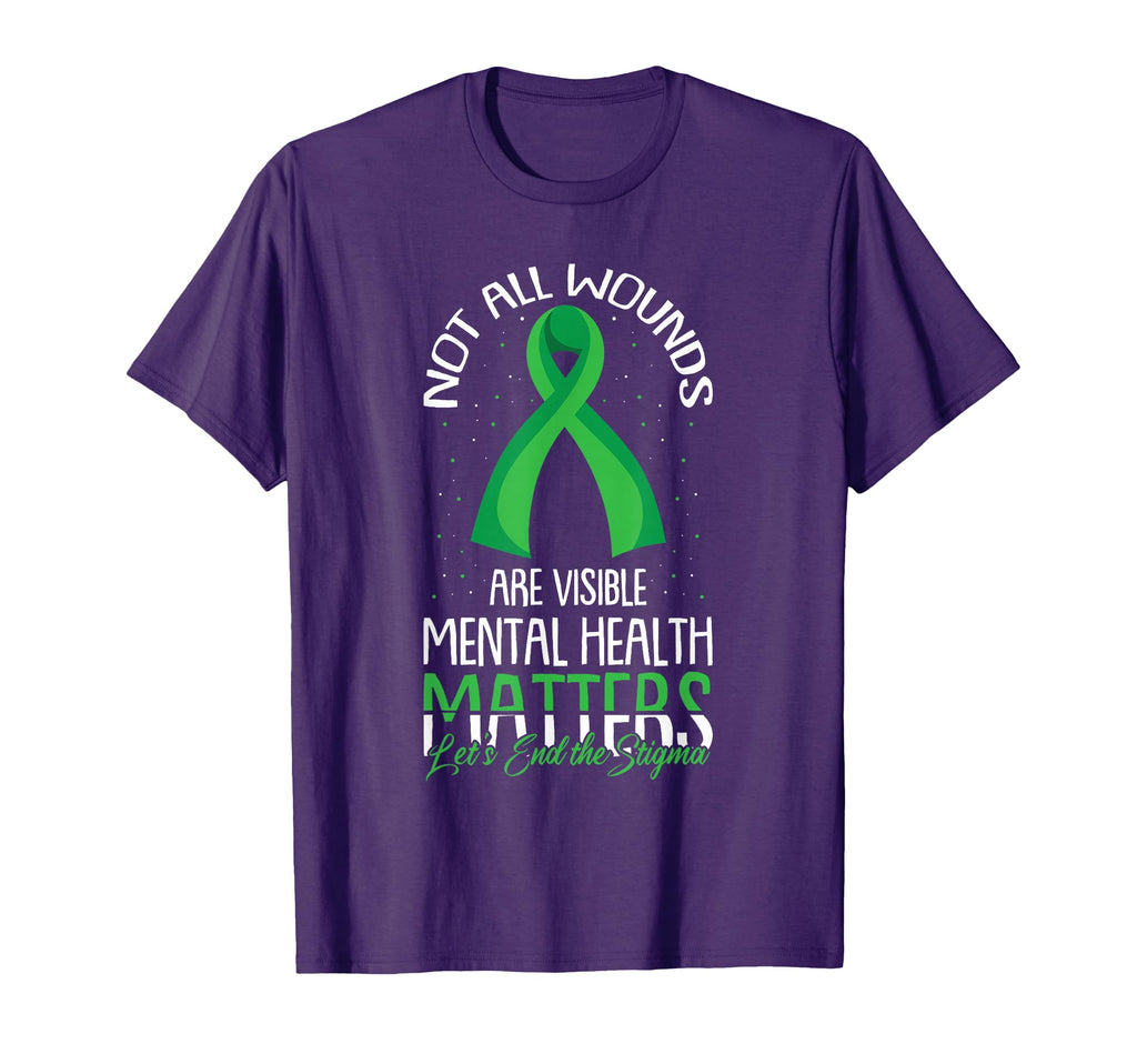 Not All Wounds Are Visible Mental T-Shirt - Trendy Graphic for Adults - T-Shirt, Sweatshirt, Hoodie