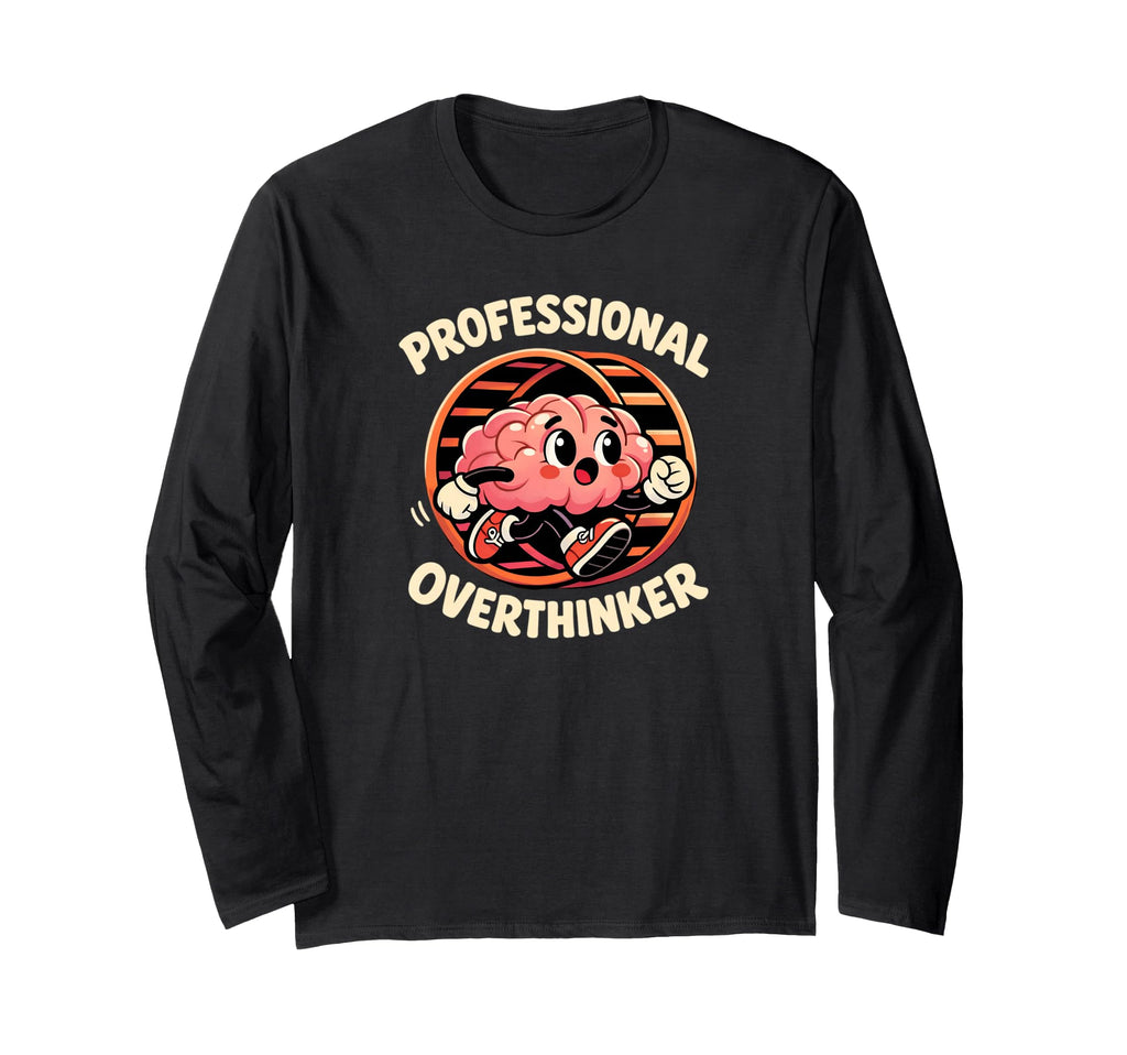 Professional Overthinker Brain Running T-Shirt - Graphic Print for Adults - T-Shirt, Sweatshirt, Hoodie