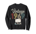 1969 Born 1969 Vinyl Record Player Sweatshirt - Minimalist Print Men Women - T-Shirt, Sweatshirt, Hoodie
