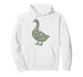 Floral Goose Linocut Aesthetic Hoodie - Casual Everyday Wear for Adults - T-Shirt, Sweatshirt, Hoodie