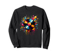 Splash Art Vinyl Disc Record Player Sweatshirt - Novelty Apparel Men Women - T-Shirt, Sweatshirt, Hoodie