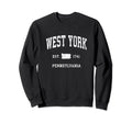 West York Pennsylvania Pa Athletic Sweatshirt - Unique Graphic for Adults - T-Shirt, Sweatshirt, Hoodie