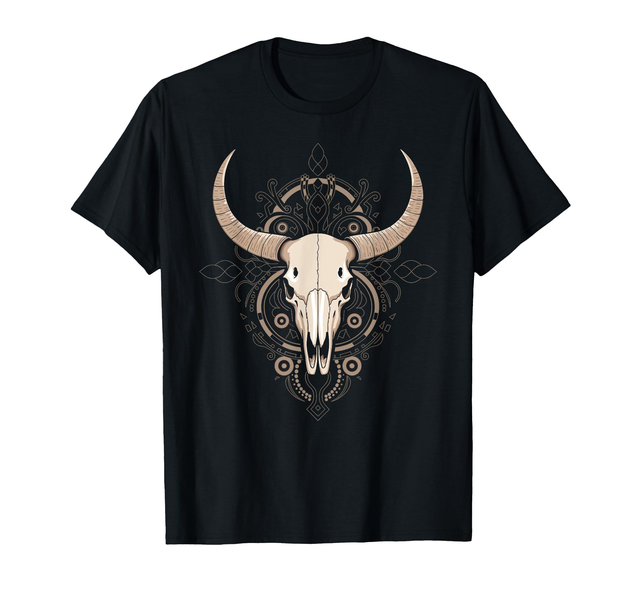 Cow Skull Cowgirl Cowboy T-Shirt - Unique Graphic Unisex - T-Shirt, Sweatshirt, Hoodie