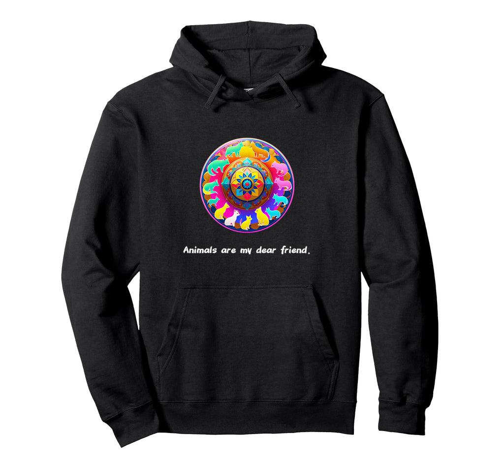 Animals Are My Best Friends Sacred Hoodie - Trendy Graphic for Adults - T-Shirt, Sweatshirt, Hoodie
