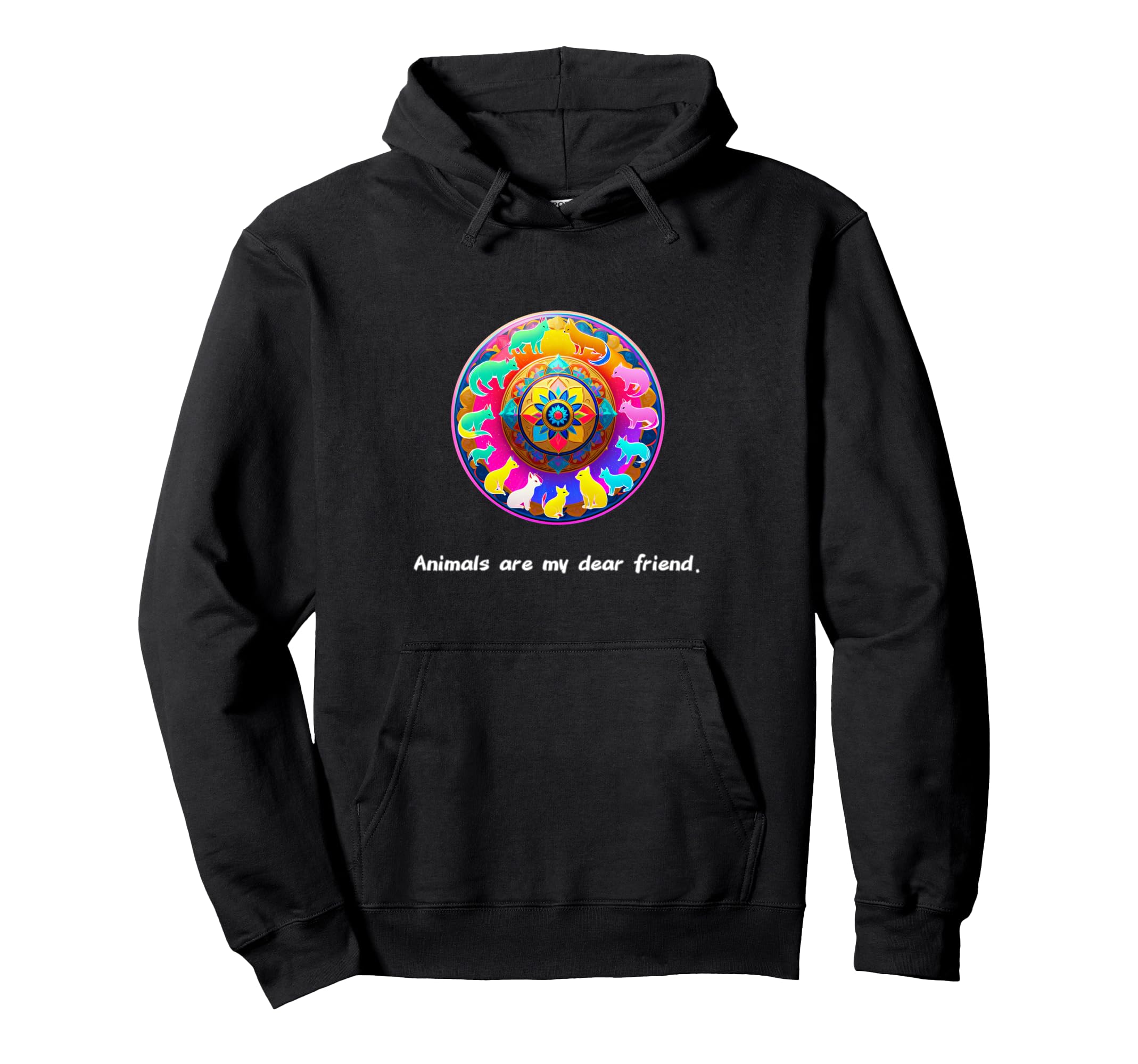 Animals Are My Best Friends Sacred Hoodie - Trendy Graphic for Adults - T-Shirt, Sweatshirt, Hoodie