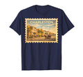 Charleston Travel Stamp Art T-Shirt - Graphic Print Unisex - T-Shirt, Sweatshirt, Hoodie