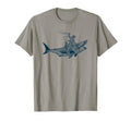 Shark Lover Rodeo Cowboy Riding T-Shirt - Casual Everyday Wear for Adults - T-Shirt, Sweatshirt, Hoodie