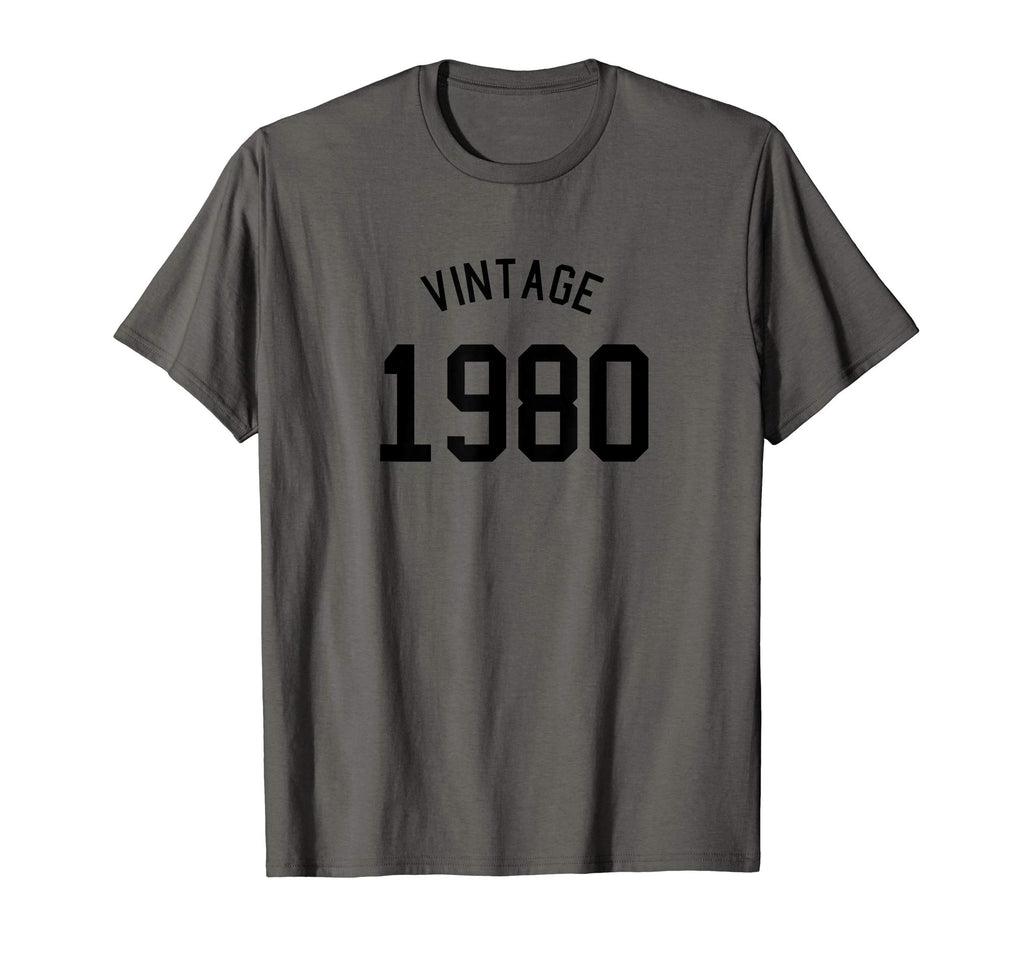 1980 Typography Birthday Year Gift T-Shirt - Minimalist Print for Adults - T-Shirt, Sweatshirt, Hoodie