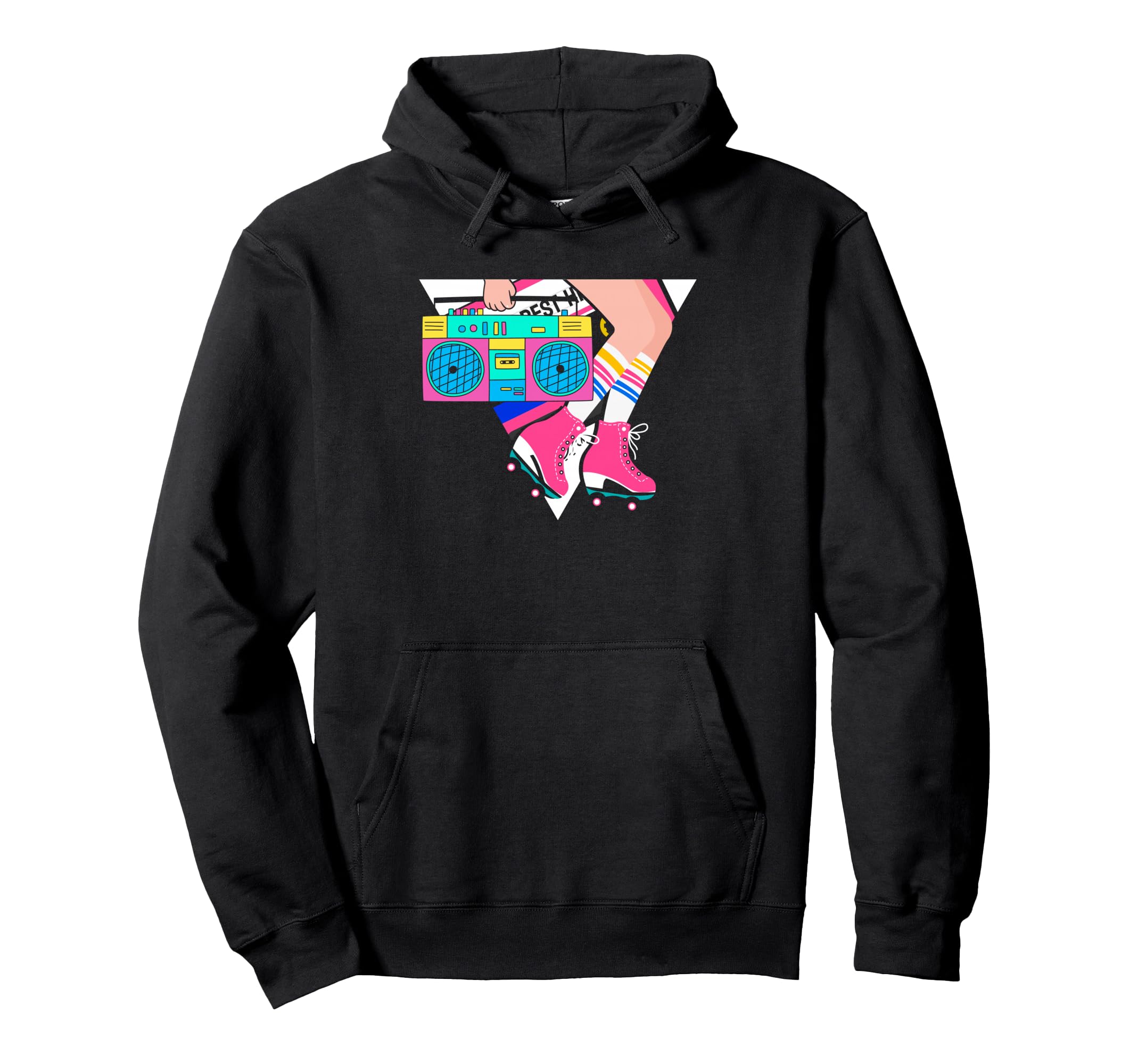 Roller Disco Skating 80S Roller Skates Hoodie - Minimalist Print Men Women - T-Shirt, Sweatshirt, Hoodie