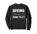Divine Peace John 14 27 Typography Bible Sweatshirt - Unique Graphic Unisex - T-Shirt, Sweatshirt, Hoodie