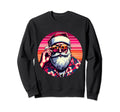 Santa Claus Sunglasses Synthwave Sweatshirt - Custom Art Print for Adults - T-Shirt, Sweatshirt, Hoodie