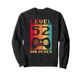 Level 52 Unlocked Gamer Controller Sweatshirt - Unique Graphic Men Women - T-Shirt, Sweatshirt, Hoodie