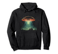 Ufo Alien Space Distressed Vibes Hoodie - Casual Everyday Wear for Adults - T-Shirt, Sweatshirt, Hoodie