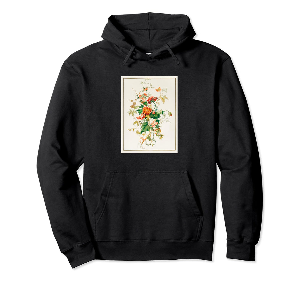 Botanical Floral Pattern Nature Garden Hoodie - Unique Graphic Men Women - T-Shirt, Sweatshirt, Hoodie