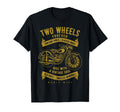 Two Wheels Forever Motorcycle T-Shirt - Novelty Apparel for Adults - T-Shirt, Sweatshirt, Hoodie