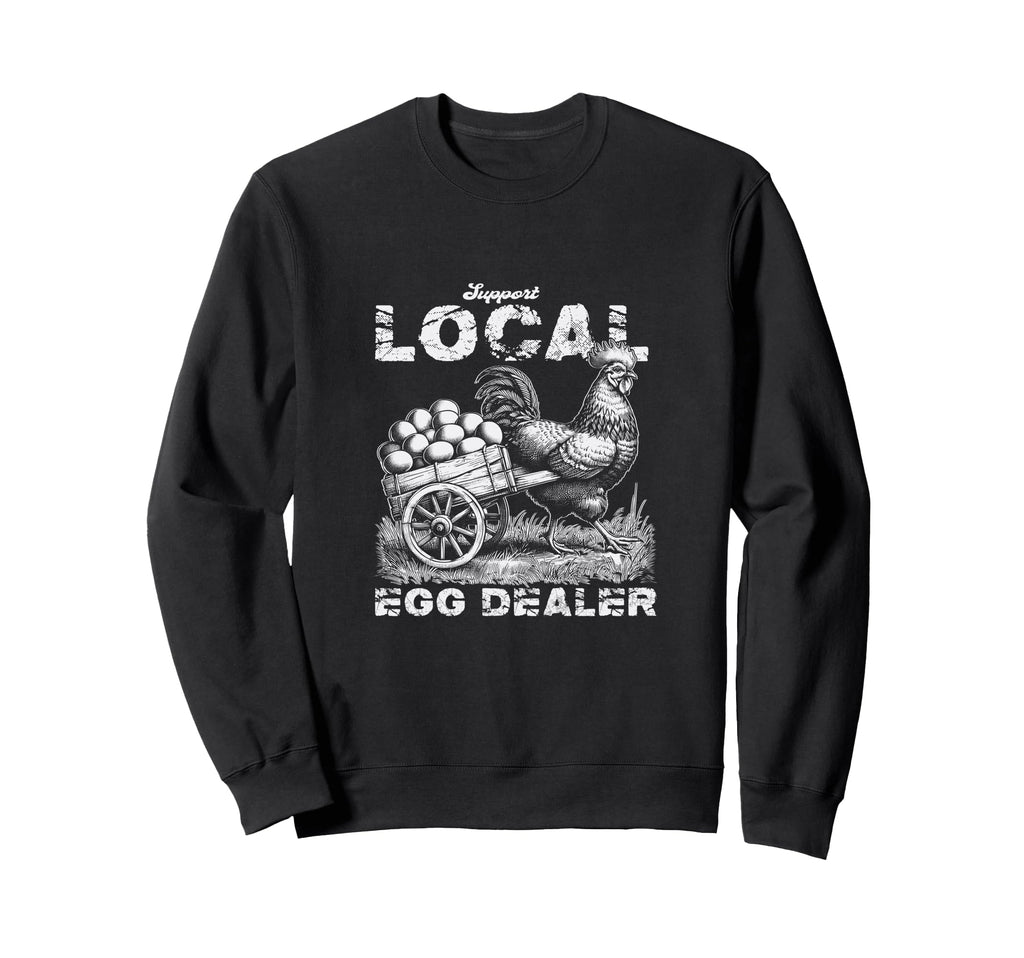 Western Funny Farm Chicken Sweatshirt - Fun Novelty Design for Adults - T-Shirt, Sweatshirt, Hoodie