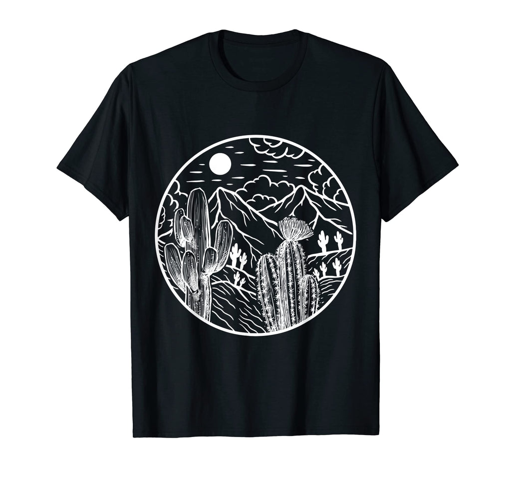 Western Landscape Cactus Desert T-Shirt - Casual Everyday Wear Men Women - T-Shirt, Sweatshirt, Hoodie