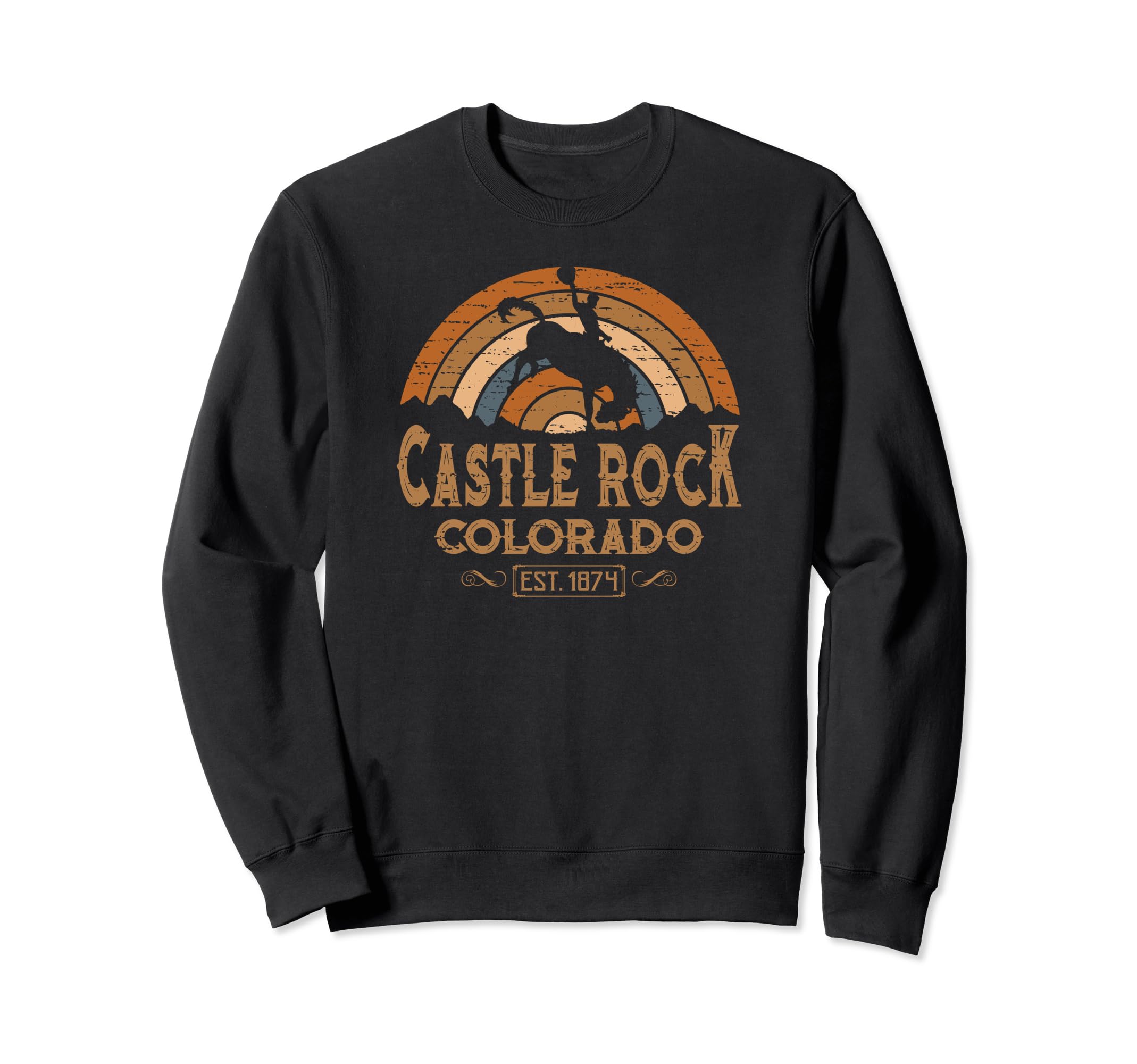 Castle Rock Colorado Co Rodeo Sweatshirt - Novelty Apparel for Adults - T-Shirt, Sweatshirt, Hoodie
