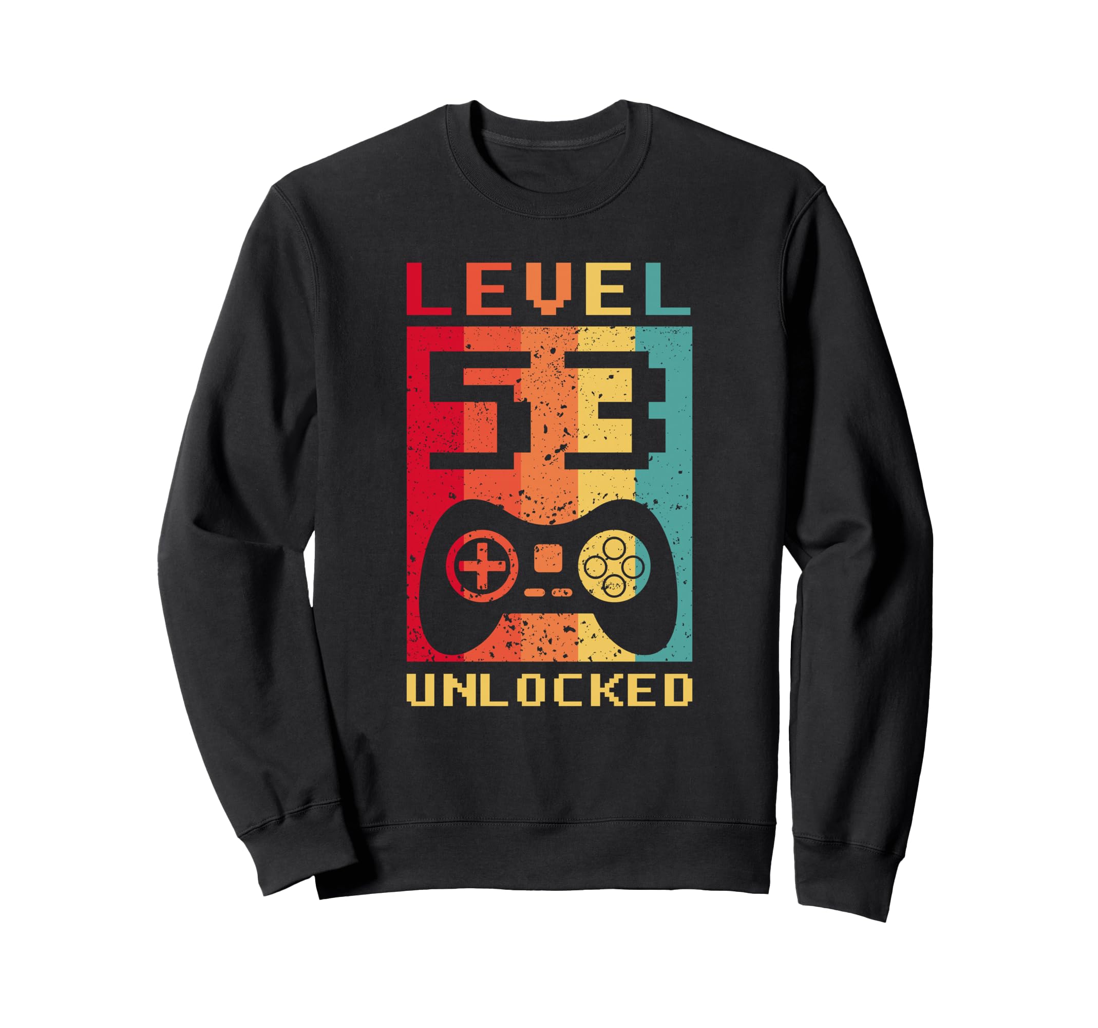 Level 53 Unlocked Gamer Controller Sweatshirt - Fun Novelty Design Unisex - T-Shirt, Sweatshirt, Hoodie