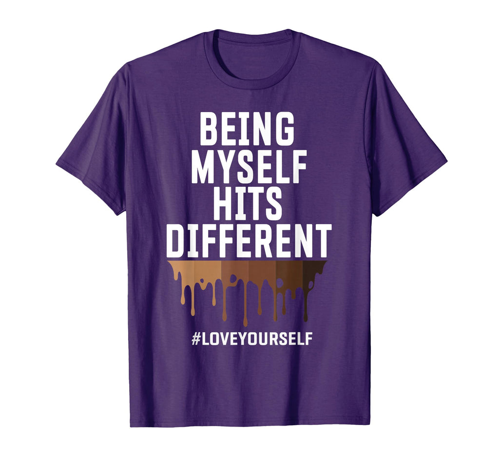 Hits Different Positive Affirmation T-Shirt - Minimalist Print Men Women - T-Shirt, Sweatshirt, Hoodie