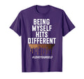 Hits Different Positive Affirmation T-Shirt - Minimalist Print Men Women - T-Shirt, Sweatshirt, Hoodie